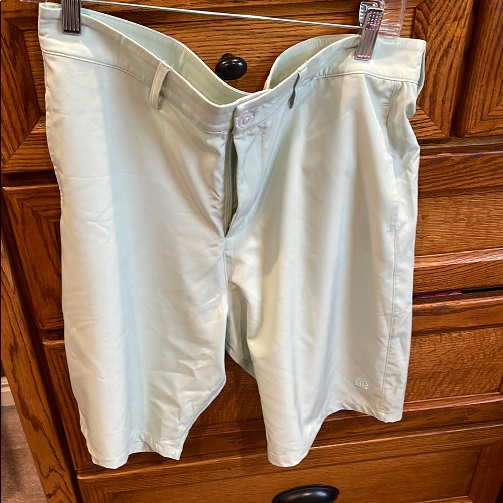 Womens Albion Bermuda Light Green Shorts